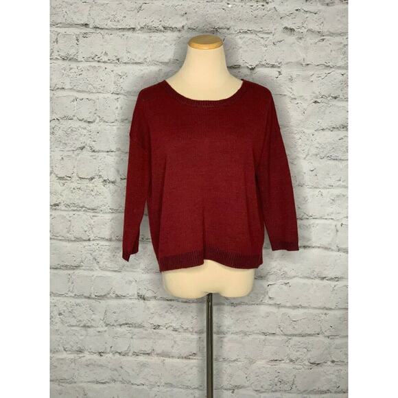 BB Dakota red split back oversized sweater size XS - Picture 8 of 12